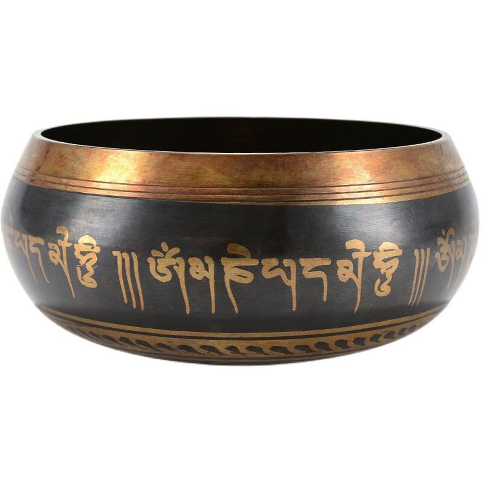 Tybetańska miska dźwiękowa – ręcznie wykonana w Nepalu miska dźwiękowa i medytacyjna – do uzdrawiania czakry, jogi, uważności (20 cm)