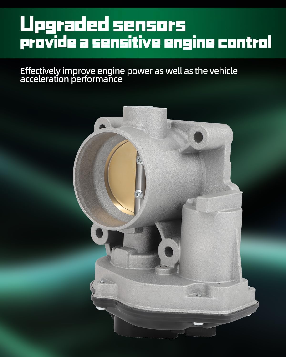 SCITOO Throttle Body 977-588 Automotive Throttle Fit for Ford for Focus 2.0L 2008 2009 2010 2011, for Ford for Transit Connect 2.0L 2012 2013