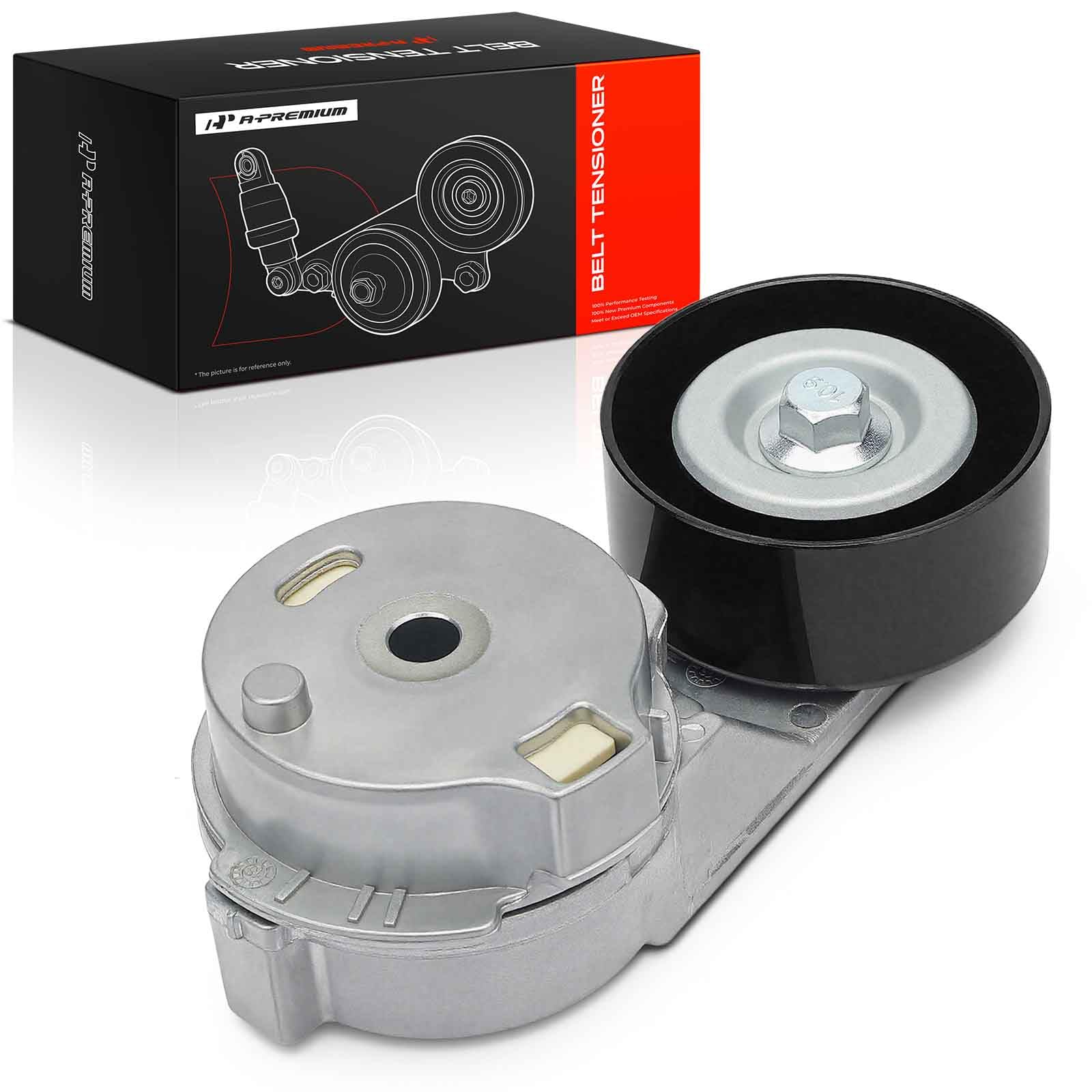 A-Premium Belt Tensioner Assembly Compatible with Chevy GMC Colorado Canyon 04-06 Trailblazer Envoy 02-09 Trailblazer EXT Envoy XL 2002-2006-image-48