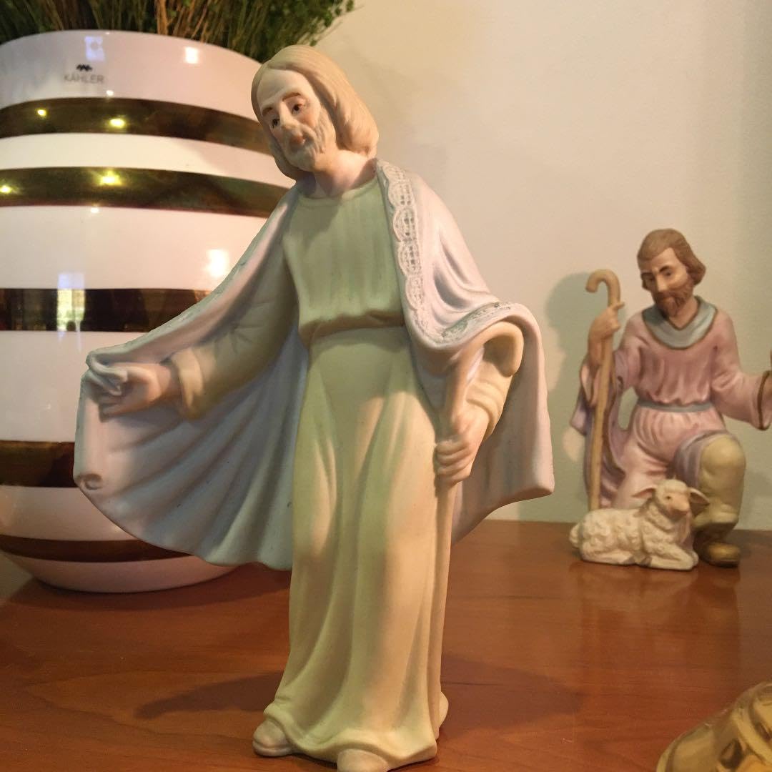 アメリカ80年代ヴィンテージ名門レフトン社手描きで芸術的な仕上がりのキリスト陶器 アメリカ80年代ヴィンテージ名門レフトン社手描きで芸術的な