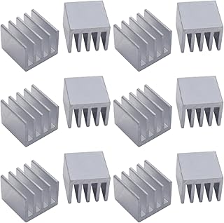 12PCS Aluminum Heat Sink 20 * 20 * 16MM Heatsinks Cooler for Mos IC Cooling Electronic Parts DIY