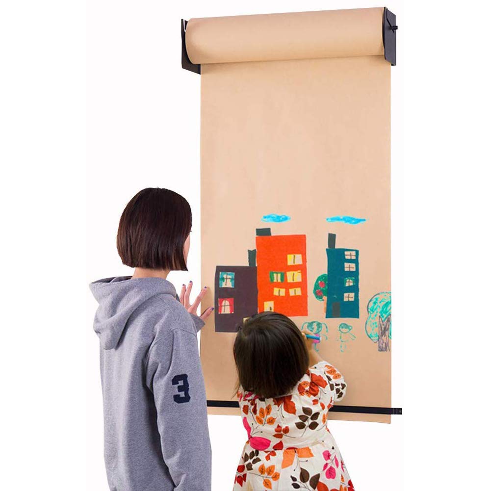 Buy Wall ed Kraft Paper Roll Holder/Dispenser with Cutter Bar Kraft