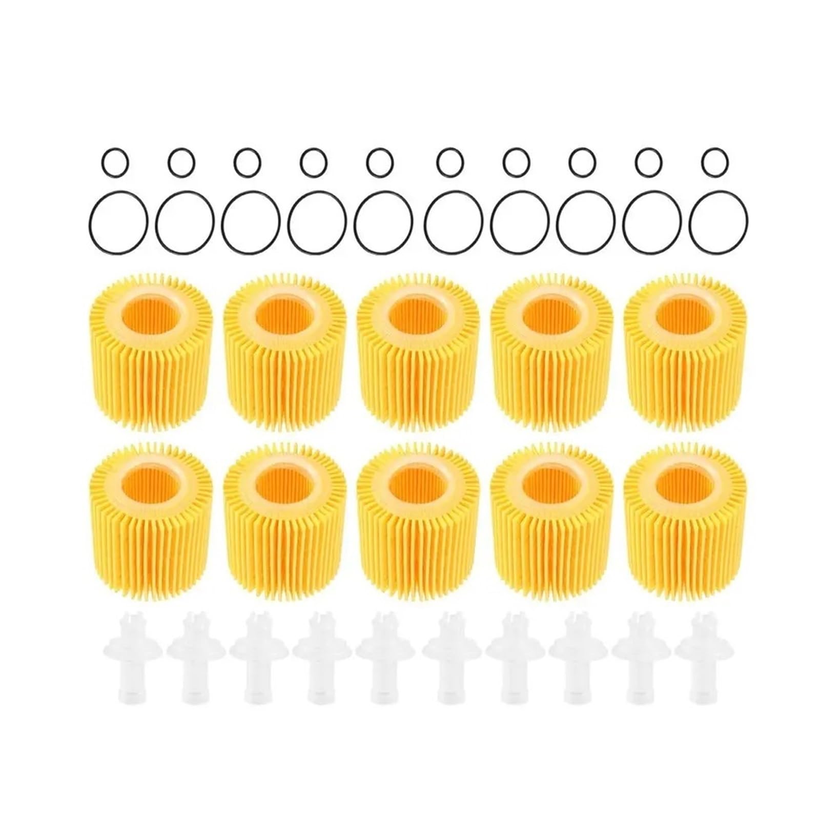 filtro de aceite del motor Ajuste para Toyota C-HR 2.0L Corolla Prius 1.8L apto para Pontiac Vibe 10 Uds filtros de aceite de motor de coche 04152YZZA6