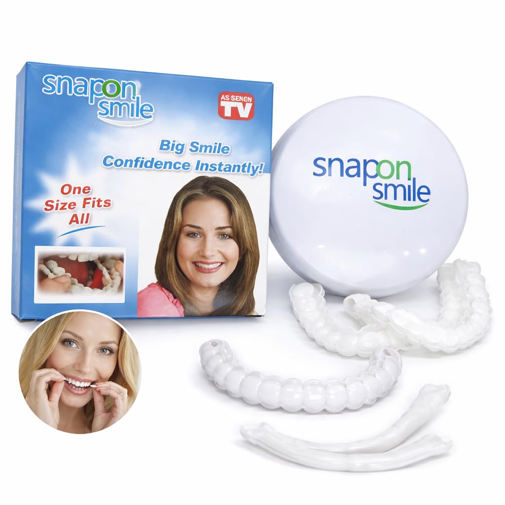 Snap Smile Perfect Smile Veneers | Removable Instant Teeth Cover | Heat-Fit Cosmetic Smile Enhancer for Men & Women-image-39