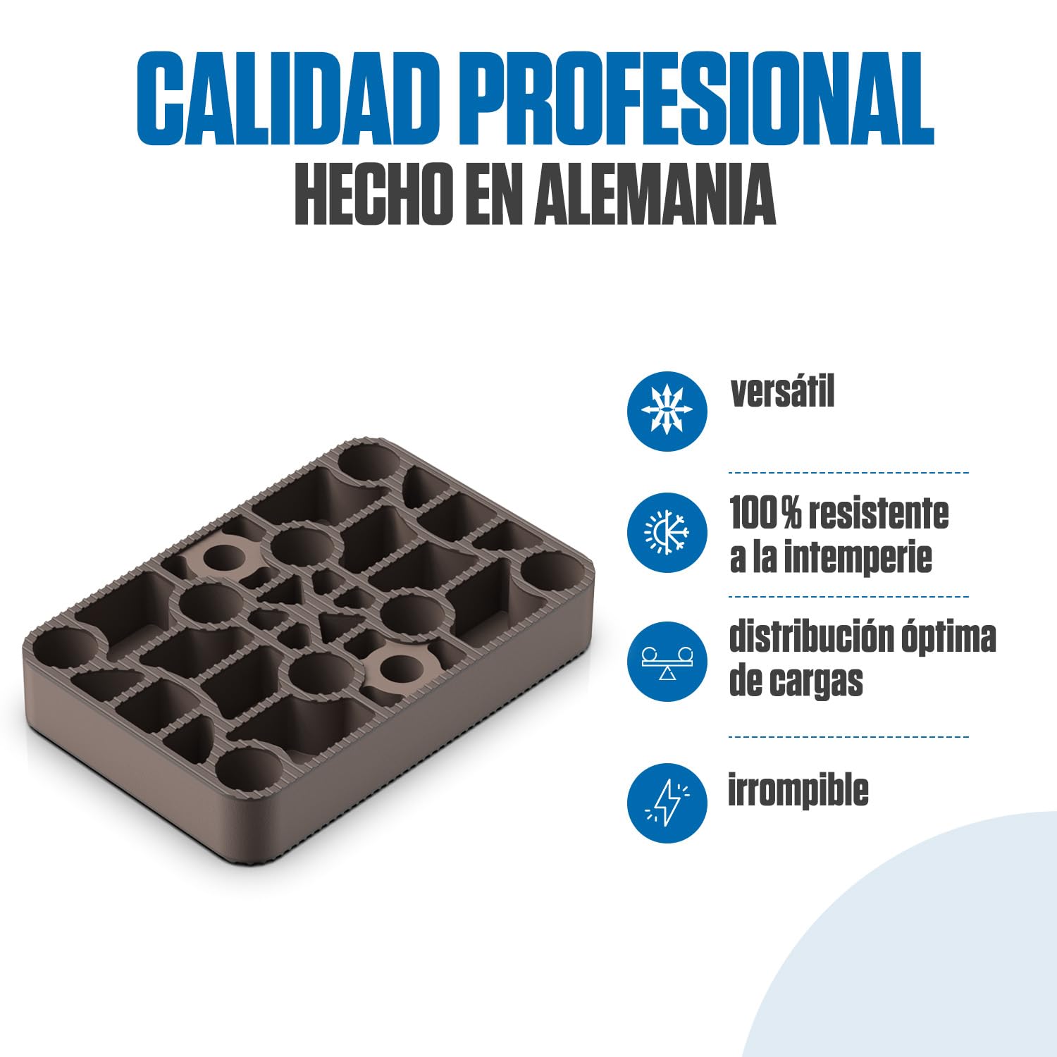 Bauhandel24 arandelas de plástico 60 x 40 mm 10mm 100 unidades cuñas niveladoras suelo plastic arandelas espaciadores placas nivelación