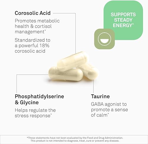 Miniatura 5 de NeuroScience GABA Trex & Calm CP Duo - Apoya la calma, el manejo del cortisol y el sueño con L-teanina, hoja de banaba y fosfatidilserina