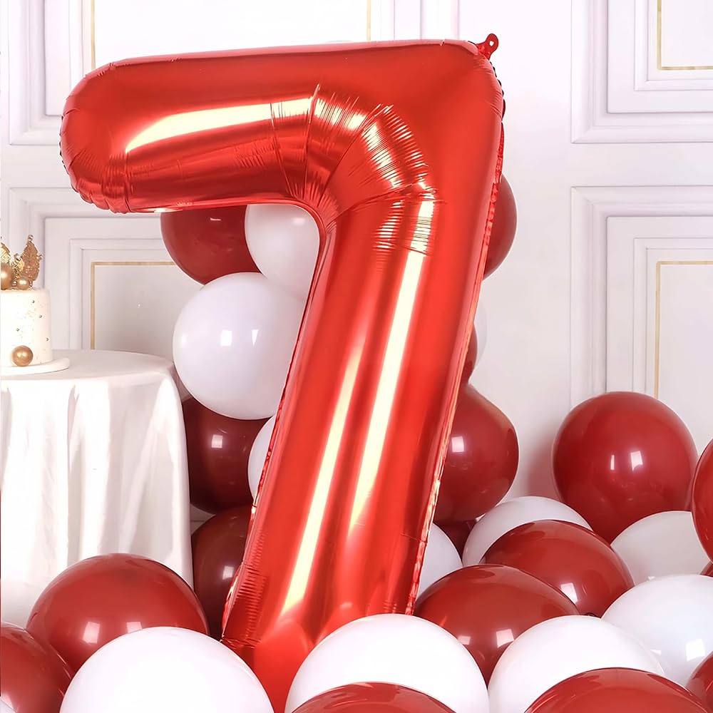 Foil Globo Número 5 Azul 40" (101cm), Inflable Helio o aire, Gigante Numeros 0-9, 10-19, 20-29, 30-100, Grande Globos Decoración para La Boda Aniversario y Cumpleaños Fiestas — view 602