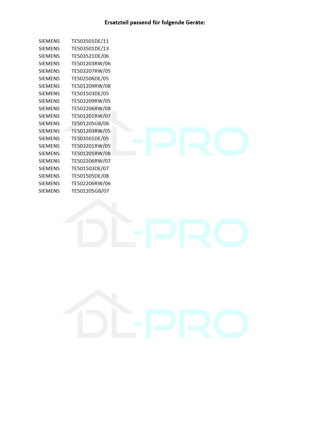 DL-pro EQ5 Brüheinheit/Brühgruppe 11014118 für Siemens Bosch Kaffeevollautomaten – passend für TES50129RW, TE503209RW, TES50351DE u.v.m.