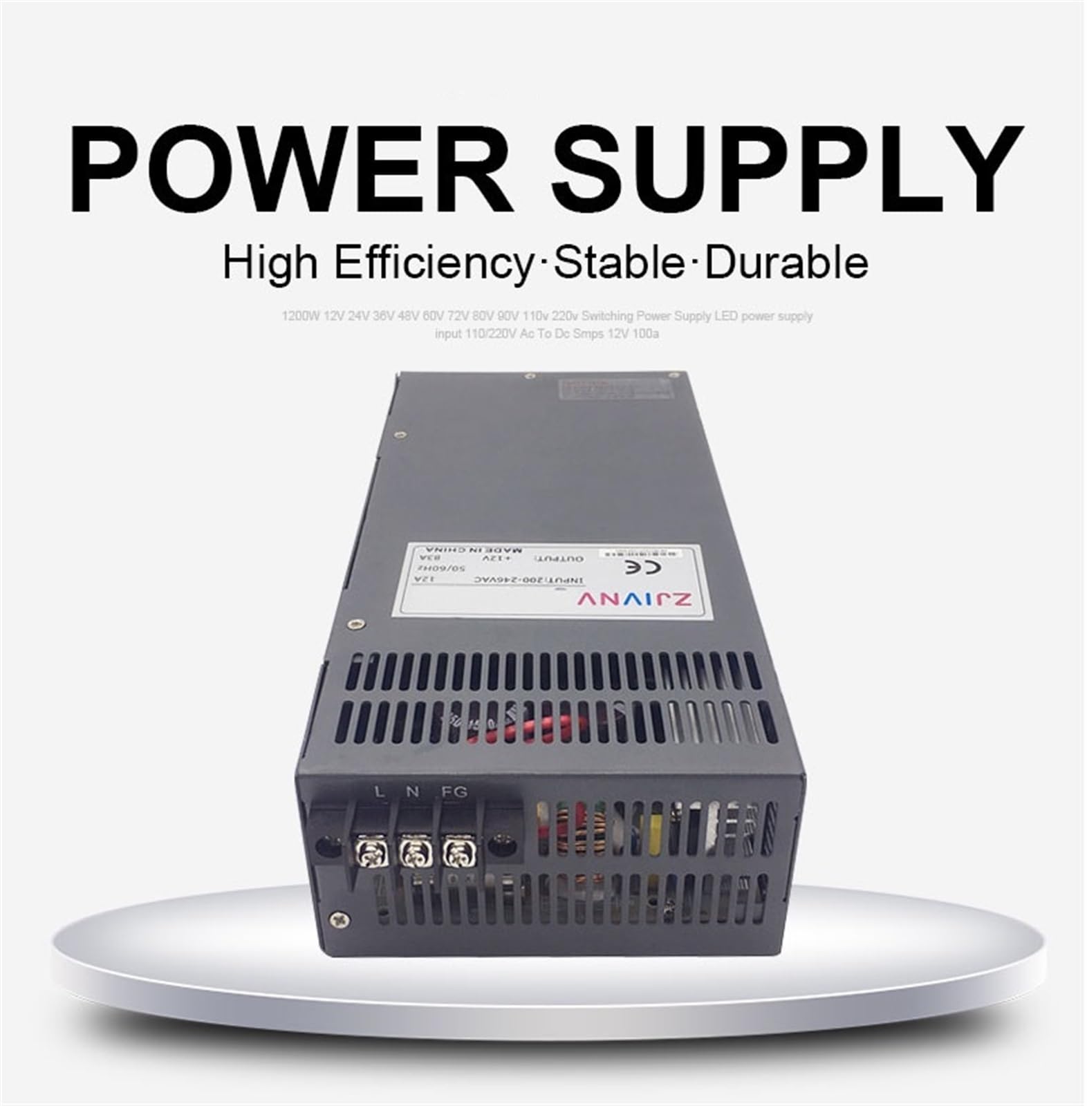 Fuente de alimentación conmutada de 2000w Entrada de AC-DC 110V/220V Salida 24v 27v 36v 48v 50v 60v 72v 80v 110v 220v S-2000(110V)