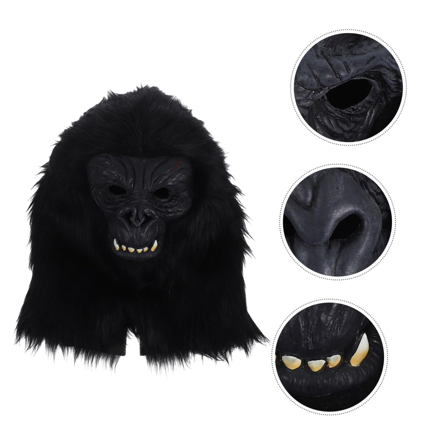 BESPORTBLE Maschera Testa Gorilla Maschera Decorativa Per Halloween Carnevale Accessorio Fotografico Unisex