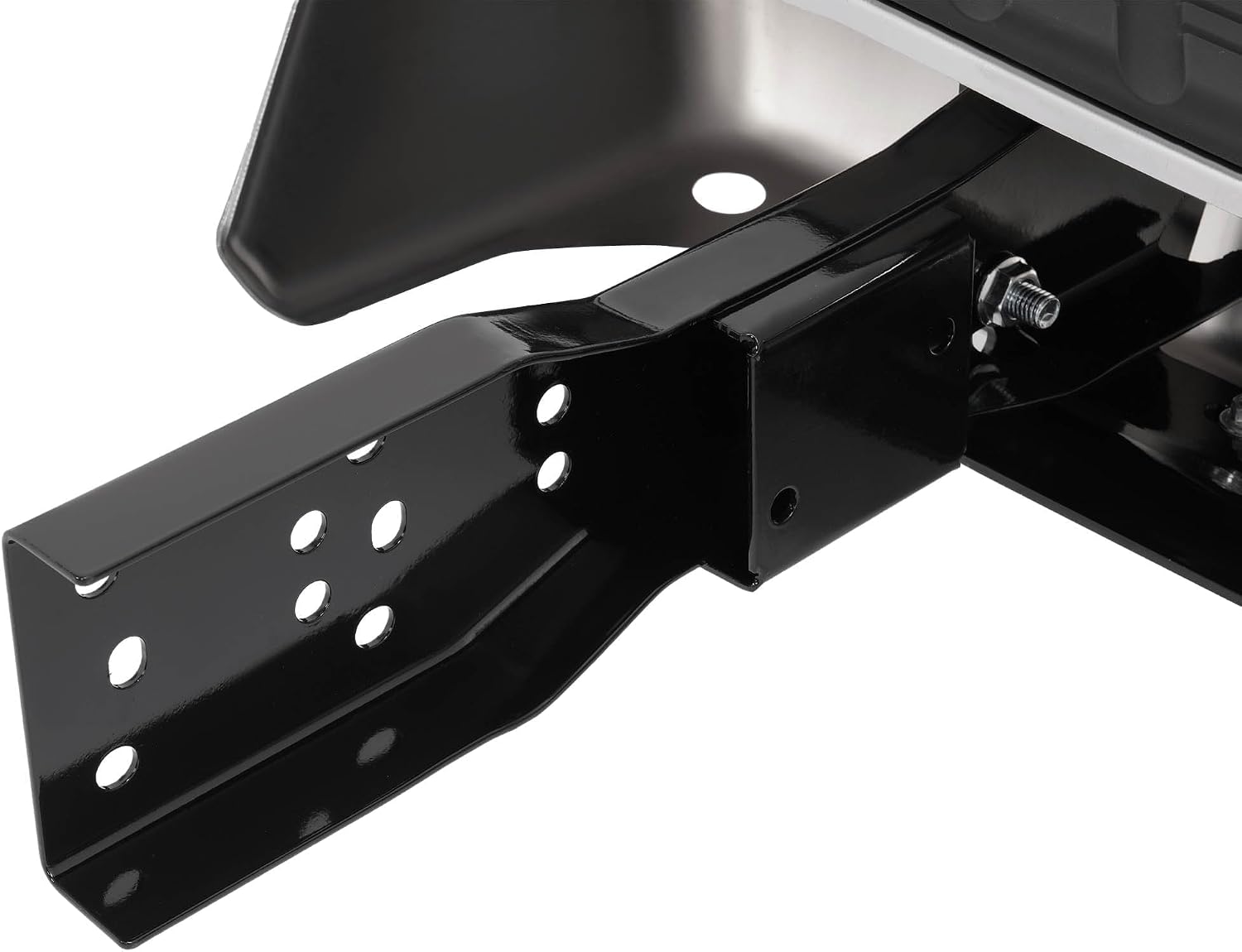 HECASA Rear Bumper Assembly Compatible with 1998-2004 Nissan Frontier XE SE Models ONLY w/Step Pad & Mounting Bracket NI1102136 850107B426 Steel+Plastic Chrome Powder Coated Replacement Only
