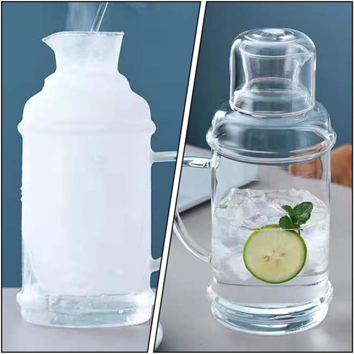 Heat Resistant Glass Kettle 2000ml with Lid for Tea Brewing