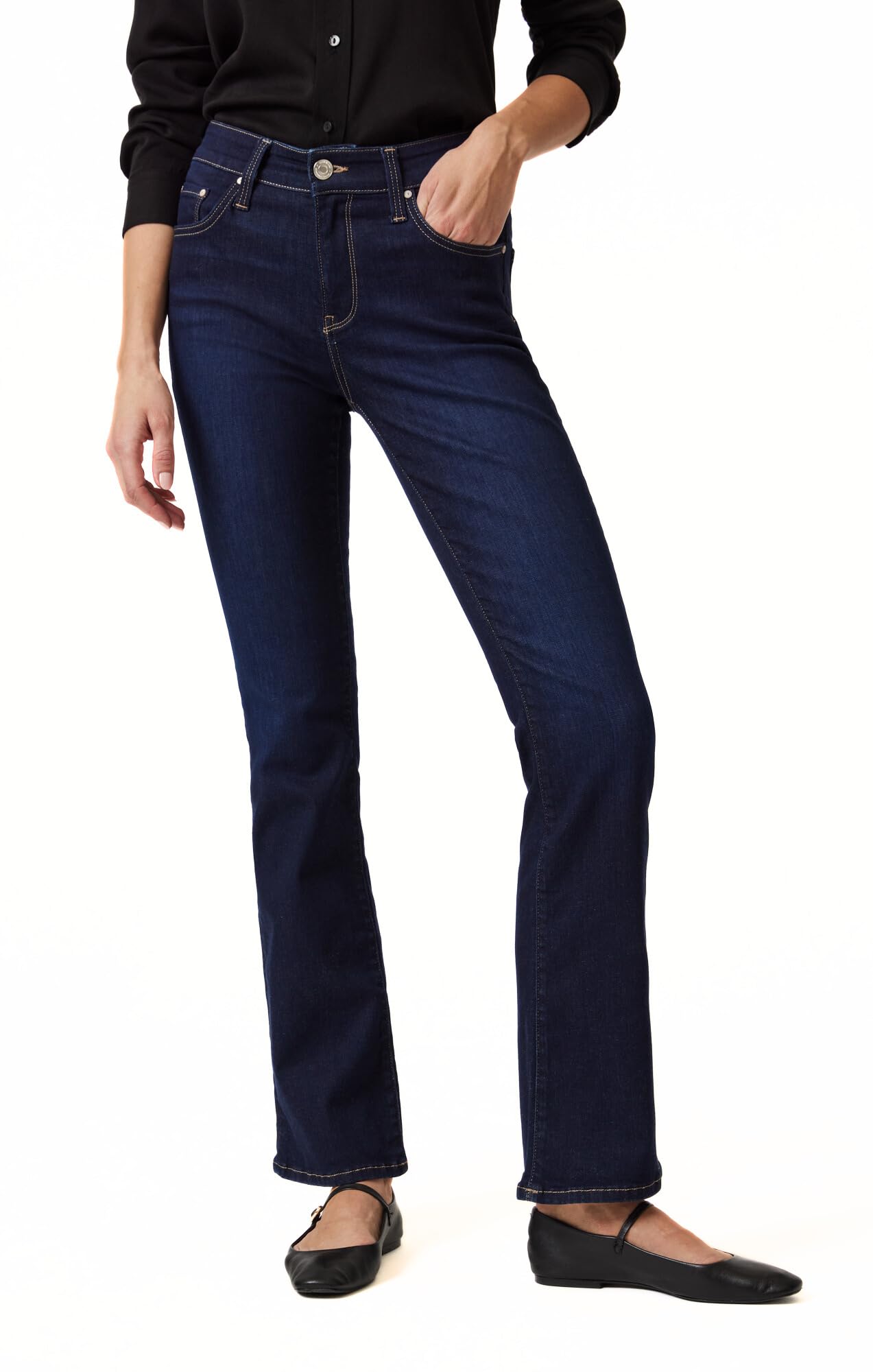 Mavi Molly Mid Rise Flare Jeans, Womens Relaxed Fit Jeans, Flare Jeans Jeans for Women, Trendy Bootcut Jeans