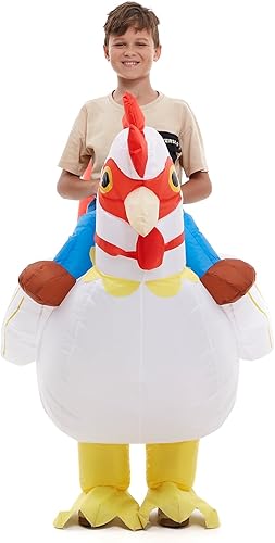 Miniatura 3 de HSCTEK Disfraz inflable de pollo para niños