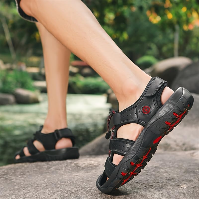 Men's Summer Breathable Sandals, Fashion Roman Sandals Casual Open Toe Outdoor Beach Sandals3