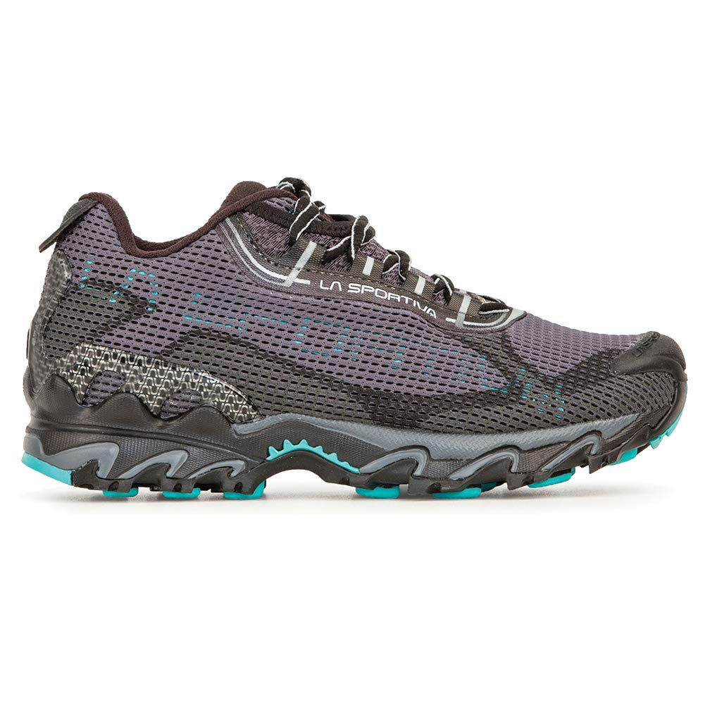 La Sportiva Womens Wildcat 2.0 GTX Trail Running Shoes, Carbon/Aqua, 8.5
