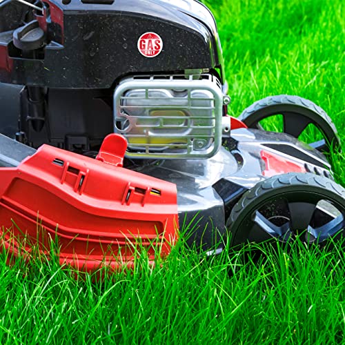 Image of Gasoline Only Sticker, Gas Labels for Fuel Cans, Mowers, Boats, Outdoor Power Equipment - Weather Proof, Extreme Stick, Commercial Grade Labels by Fuel Stickers - USA Made (1 inch Round), 20 Labels