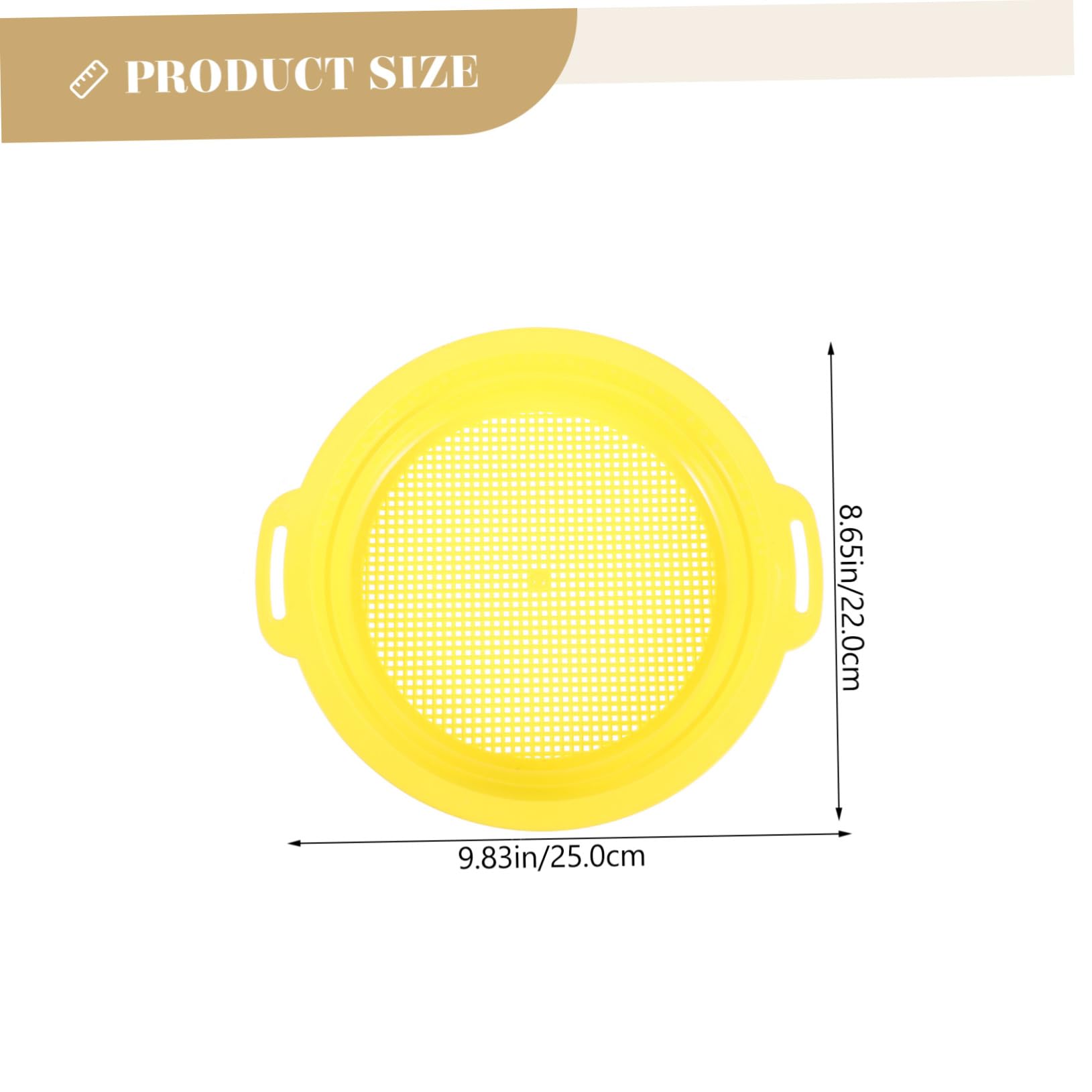 Mikikit Dirt Sifter Mining Sieve Pan Panning Filter Pan for Outdoor Gold Hounding