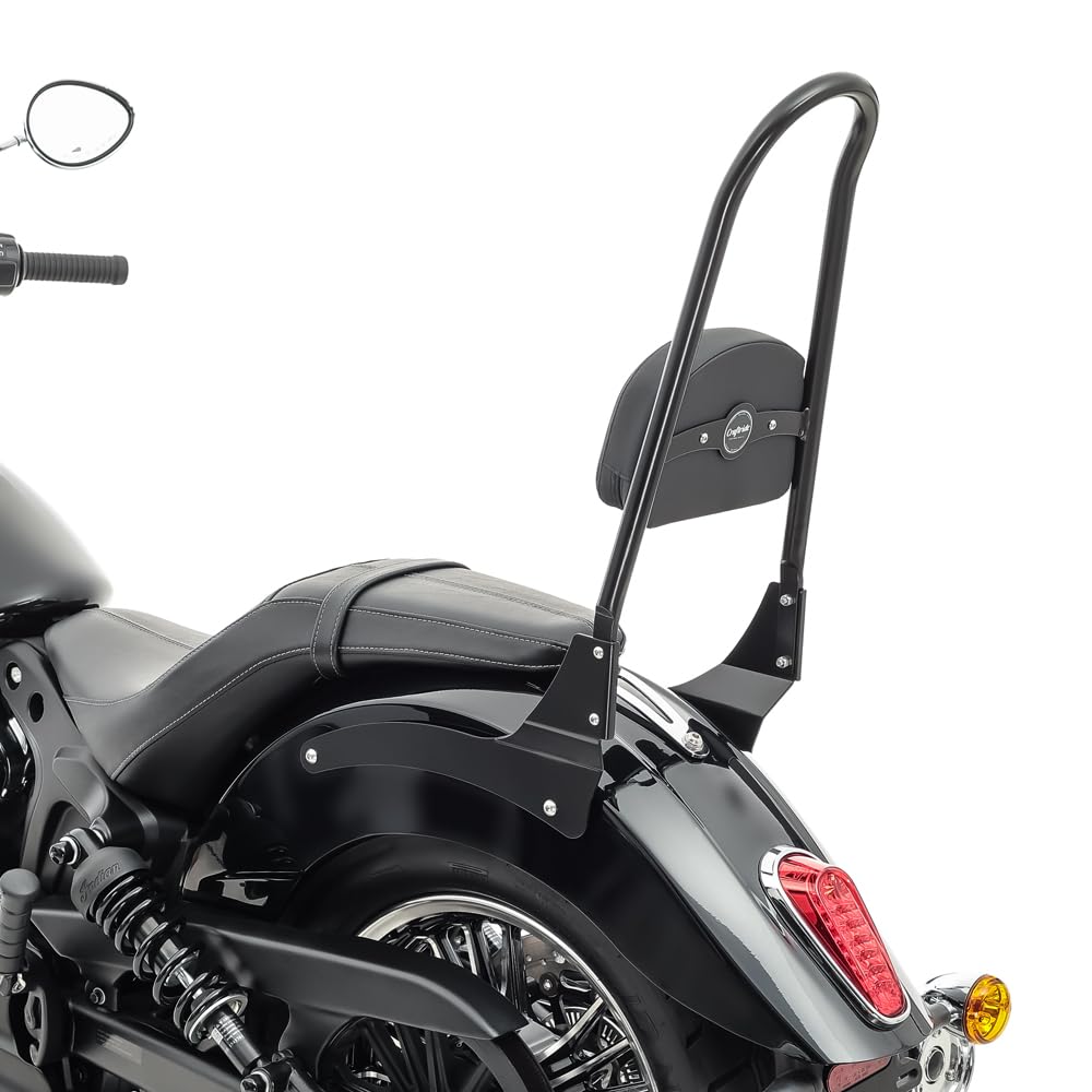 Sissy Bar Respaldo Casual XL Compatible para Indian Scout/Sixty 15-23 Negro
