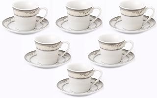 Lorren Home 2oz. Espresso Set Service for 6-Silver