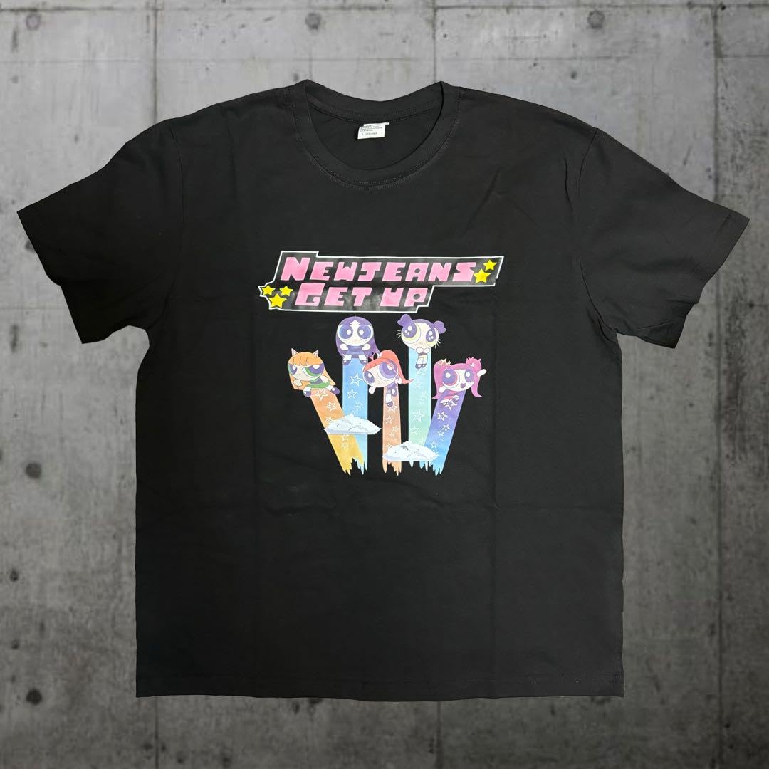 Newjeans パワーパフガールズ Tシャツ 黒M newjeans パワーパフ