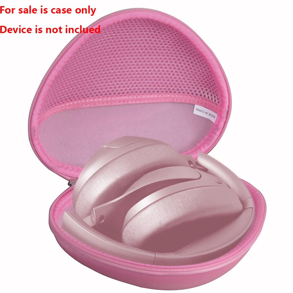 Hermitshell Hard Travel Case for TOZO HT2 Hybrid Active Noise Cancelling Wireless Headphones,Hi-Res Audio Deep Bass Foldable Lightweight Headset (Pink) - Image 2