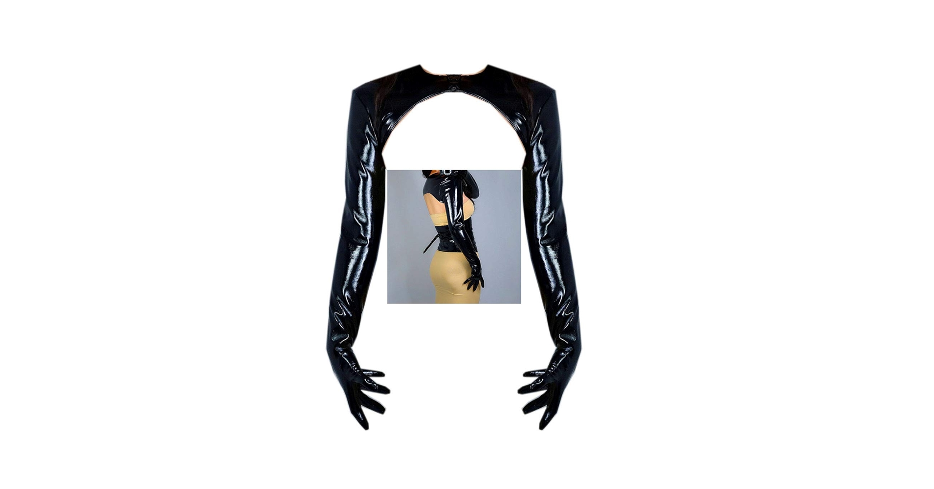 値下げ】Mugler bolero gloves ボレログローブ Mugler Black M-Clasp