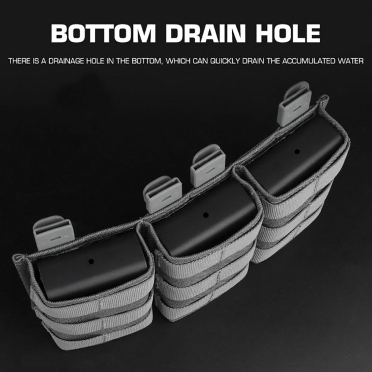 7.62 Magazine Pouch Triple Open Quick Release Tactical Mag Nylon Holster Case K.YWI K.ydex Wedge Insert Magazine Pouch Accessories