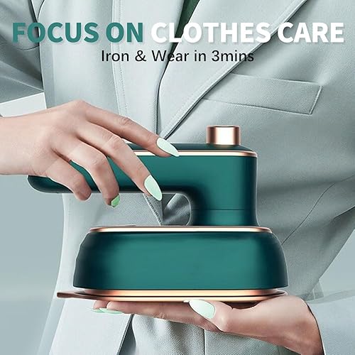 Miniatura 3 de Mini máquina de planchar portátil, mini plancha eléctrica portátil de mano, mini máquina eléctrica de plancha en seco con agua rociadora,