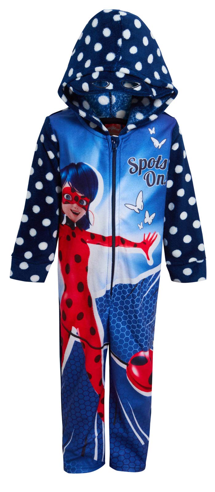 Miraculous Girls Onesie Ladybug Dress Up All in One Spots On Blue 5 Years