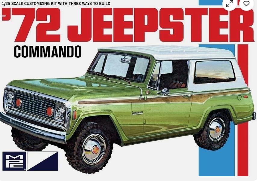 Modelo a escala 1:25 Jeepster Commando 1972 miniatura 1