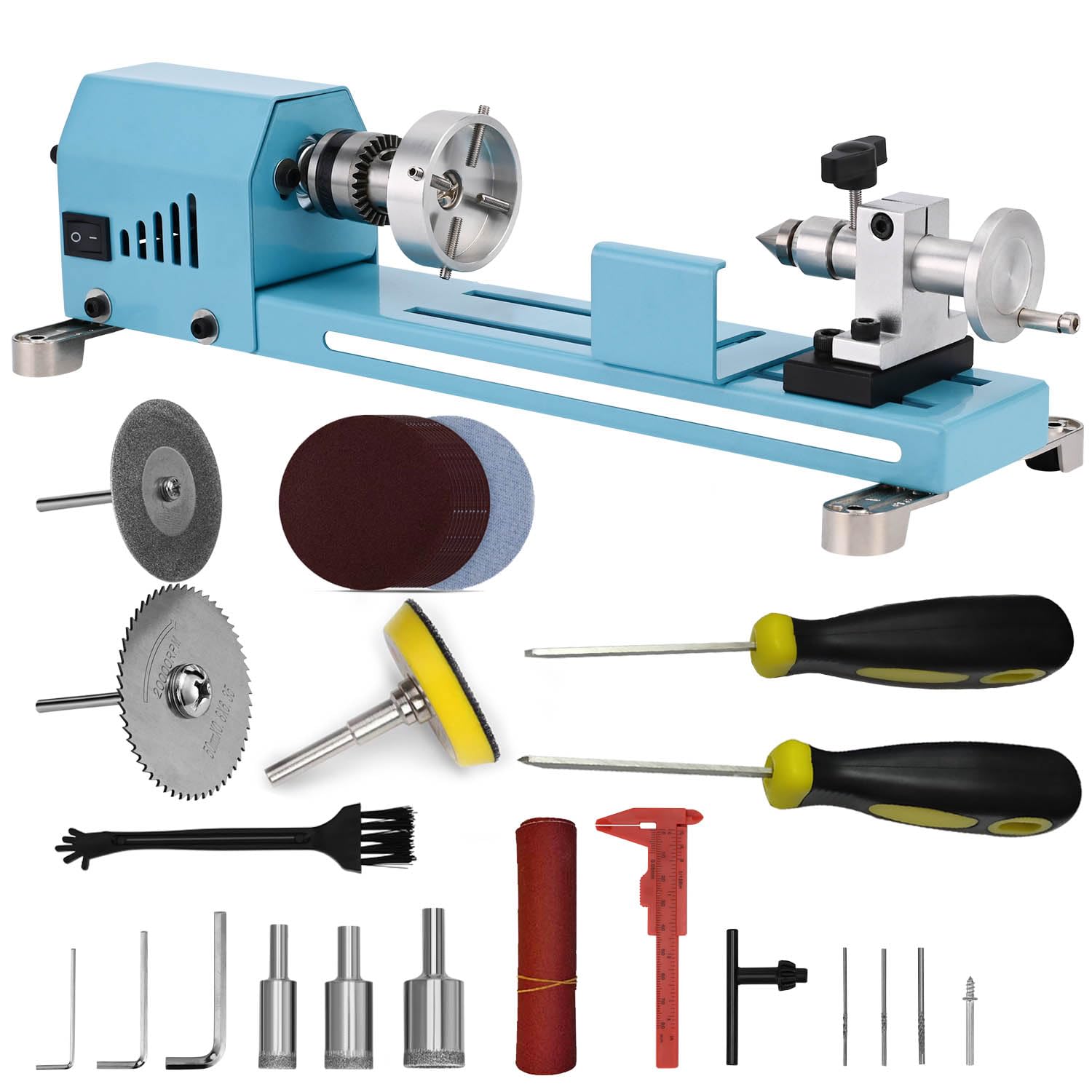 Mini Lathe Machine Multi-Purpose Lathe With Professional Tools Torno Para Madera Cutting Grinding Polishing Desktop Metal ... - Review, Price and Buying Guide