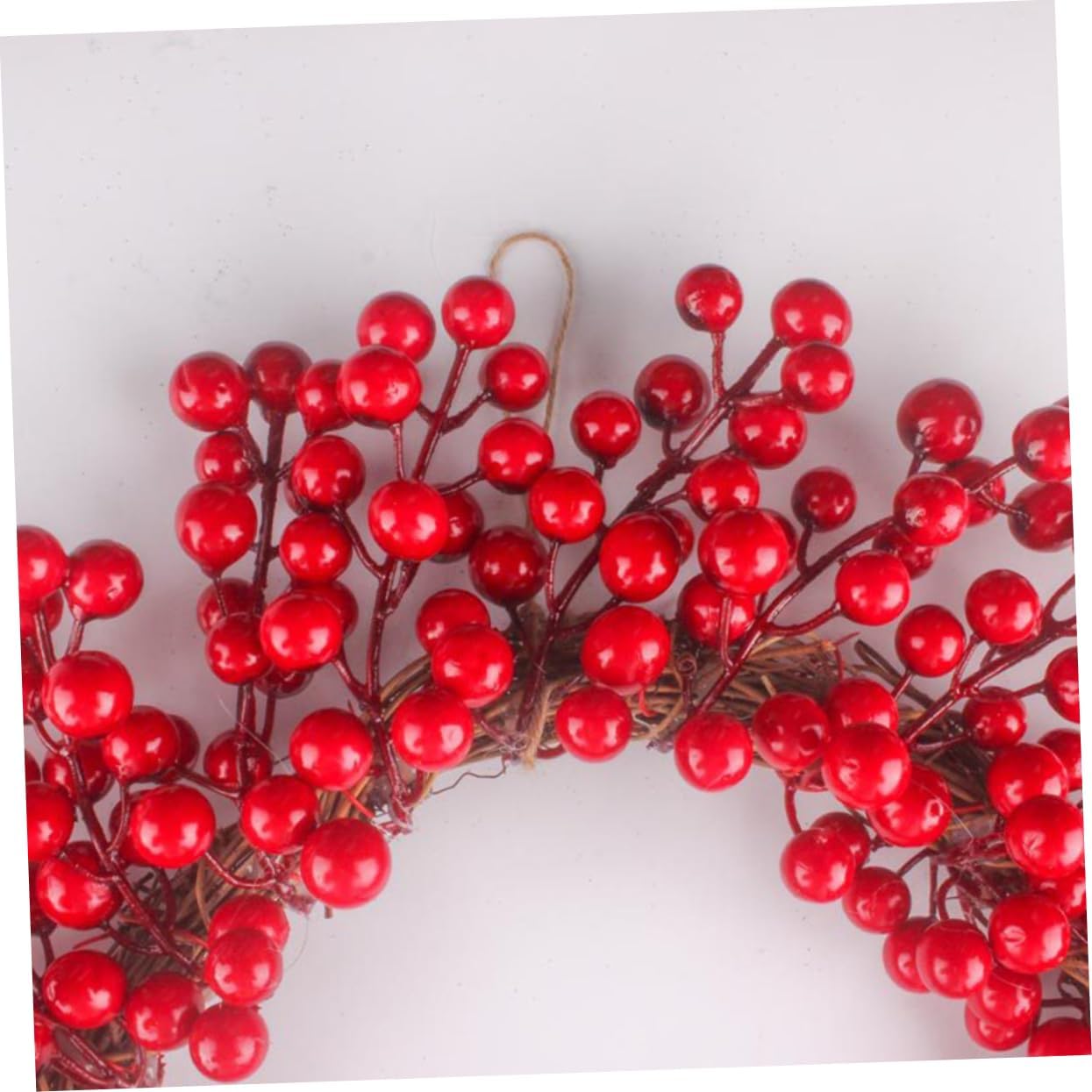 Cabilock Christmas Berry Wreath Artificial Berries Door Wall Hanging Decoration for Holiday Party for Home Decor and DIY Projects