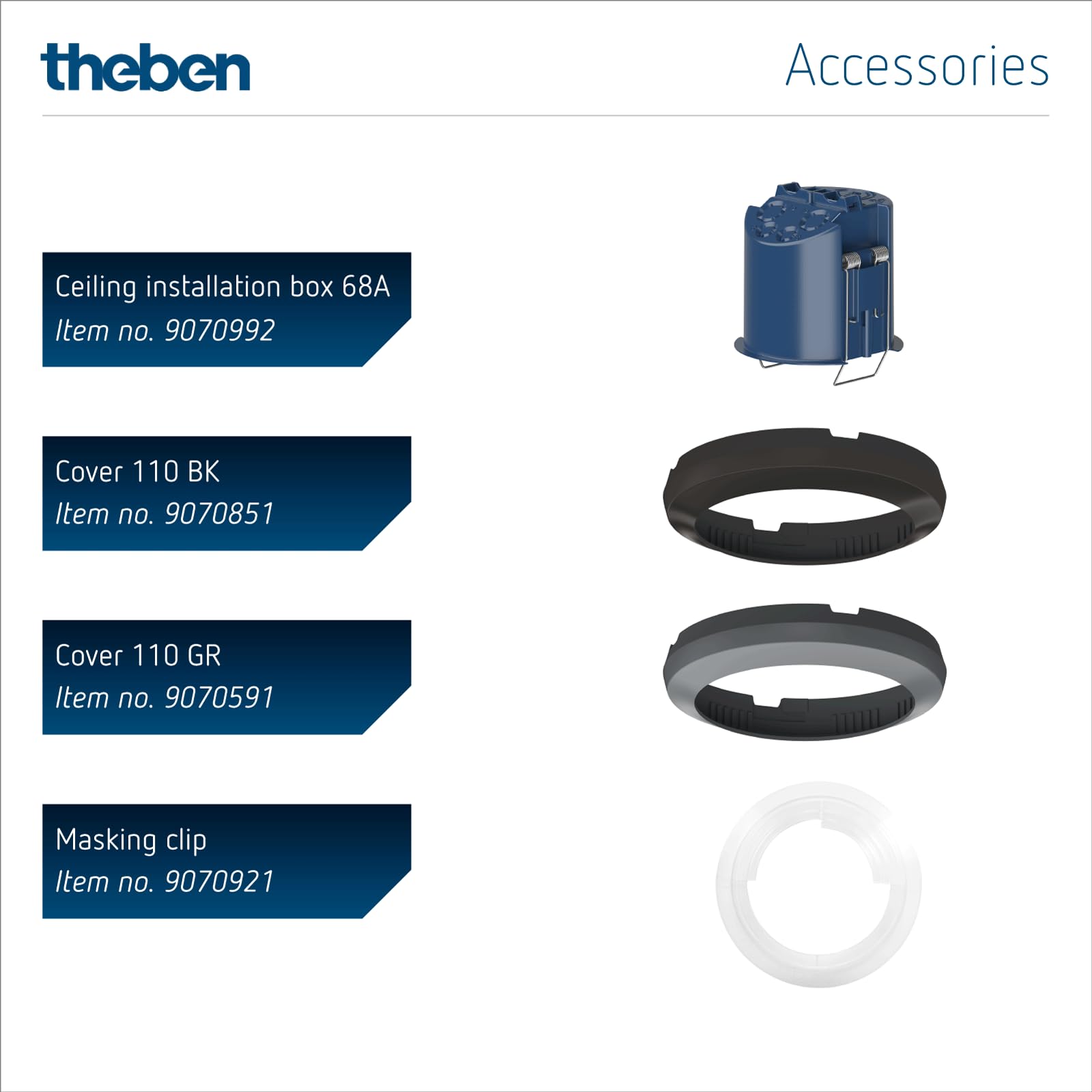 Theben 2019300 thePassa P360 KNX UP WH rilevatore presenza corridoi 360° | incasso a soffitto, KNX, 2 canali luce, 2 canali presenza per HVAC, rilevamento direzione, 30 x 4,5 m, bianco