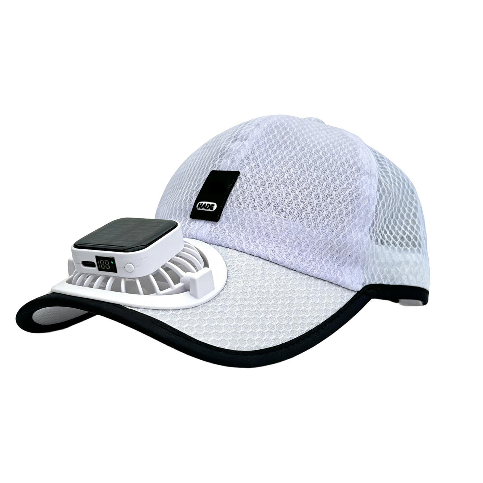 Gorra con Ventilador | Carga por USB, Protección Solar de ala Ancha - Gorra Solar con Ventilador de ala Ancha,para Actividades al Aire Libre, Playa, Campamento, Senderismo, Jardinería, Trabajo — view 12