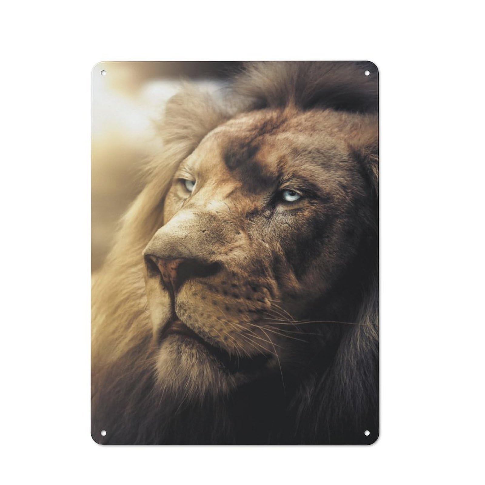 Junmoney Lion Boss Printed Metal Sign 40X30cm For Café Or Restaurant, For Hospitality Interior Collectors