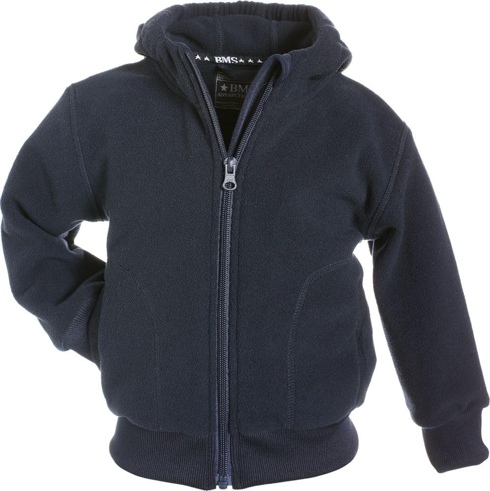 Kindermode von BMS, Fleecepullover, Farbe Orange, Größe 104