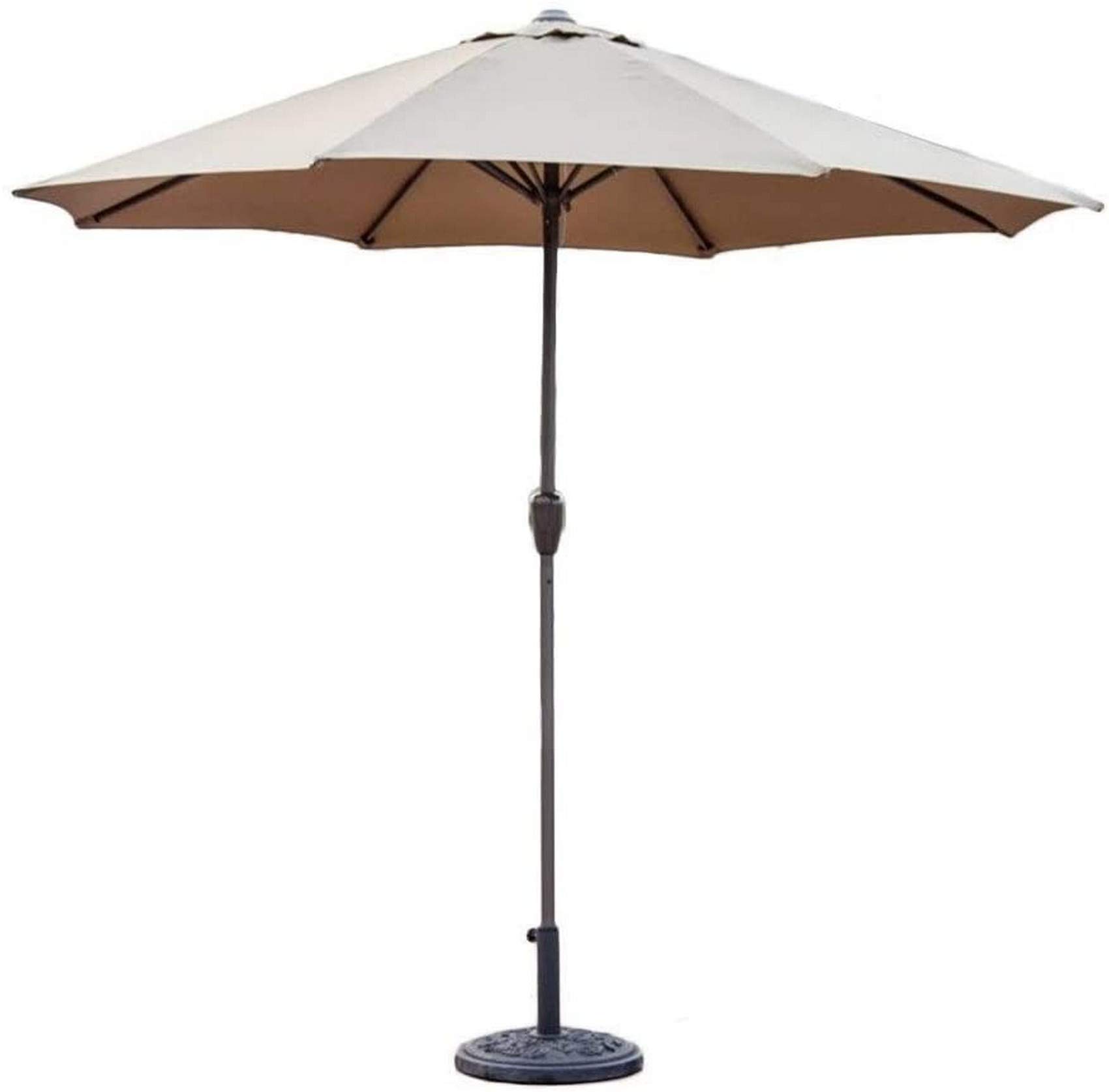 Ombrello da esterno con manovella, parasole portatile per patio, giardino, tavolo da mercato a bordo piscina, baldacchino elegante e resistente