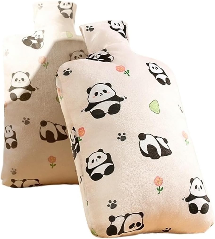 Hot Water Bag Hot Water Bottle 1pc Filled Water Hot Water Bag, Thickened Warm Water Bag, Hot Compress, Warm Hands, for Girl Adult, Cute Hot Water Bag Rubber Hot Water Bottle (Color : A-2000ml)