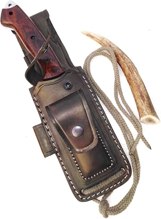 Ottoza Handmade Leather Knife Sheath SIDE DRAW Knife Sheath