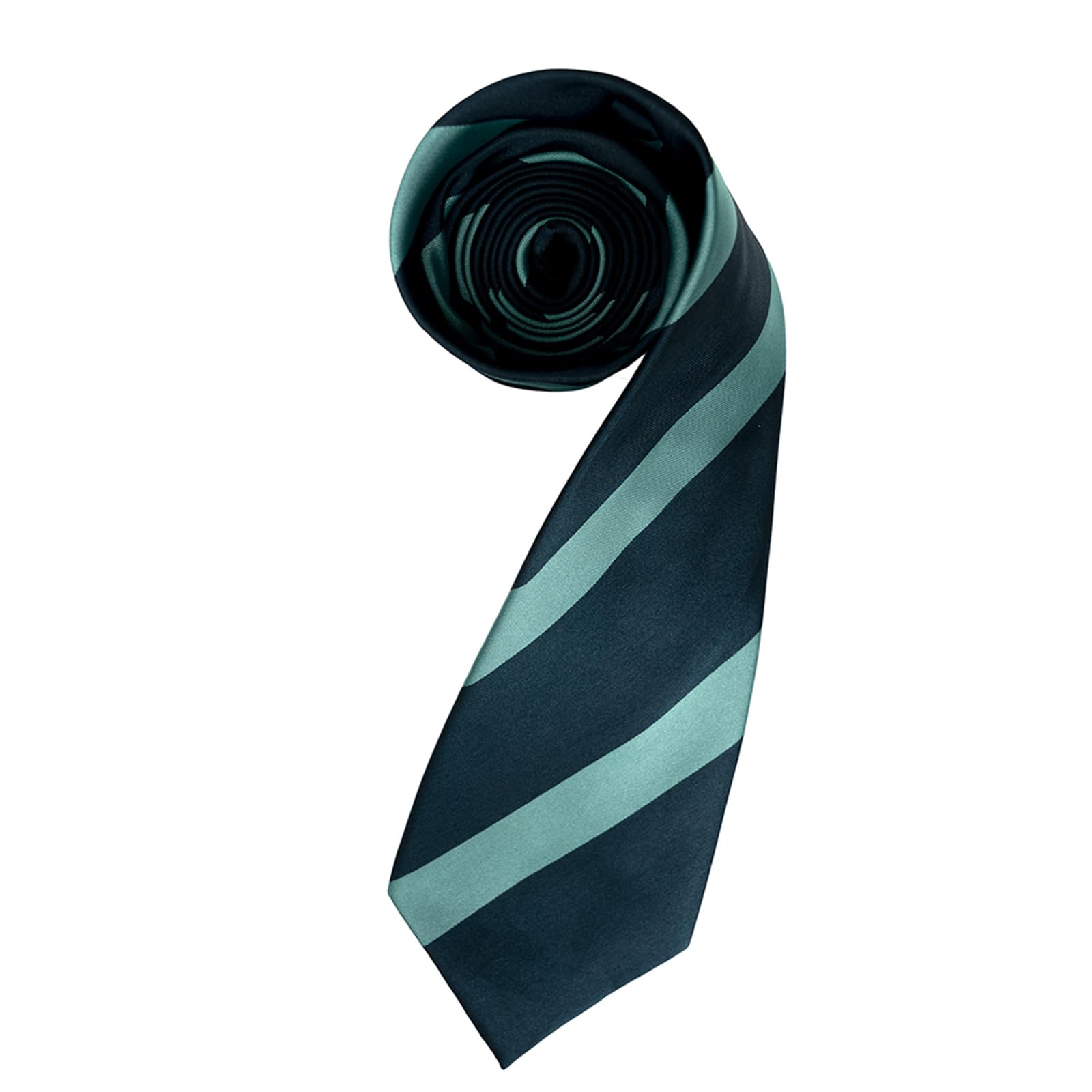 Men's Tie Classic Diagonal Navy Blue and Mint Blue Tie Daily Cartoon Movie Costume Props Role Playing Holiday Dress up Christmas Party Accessories