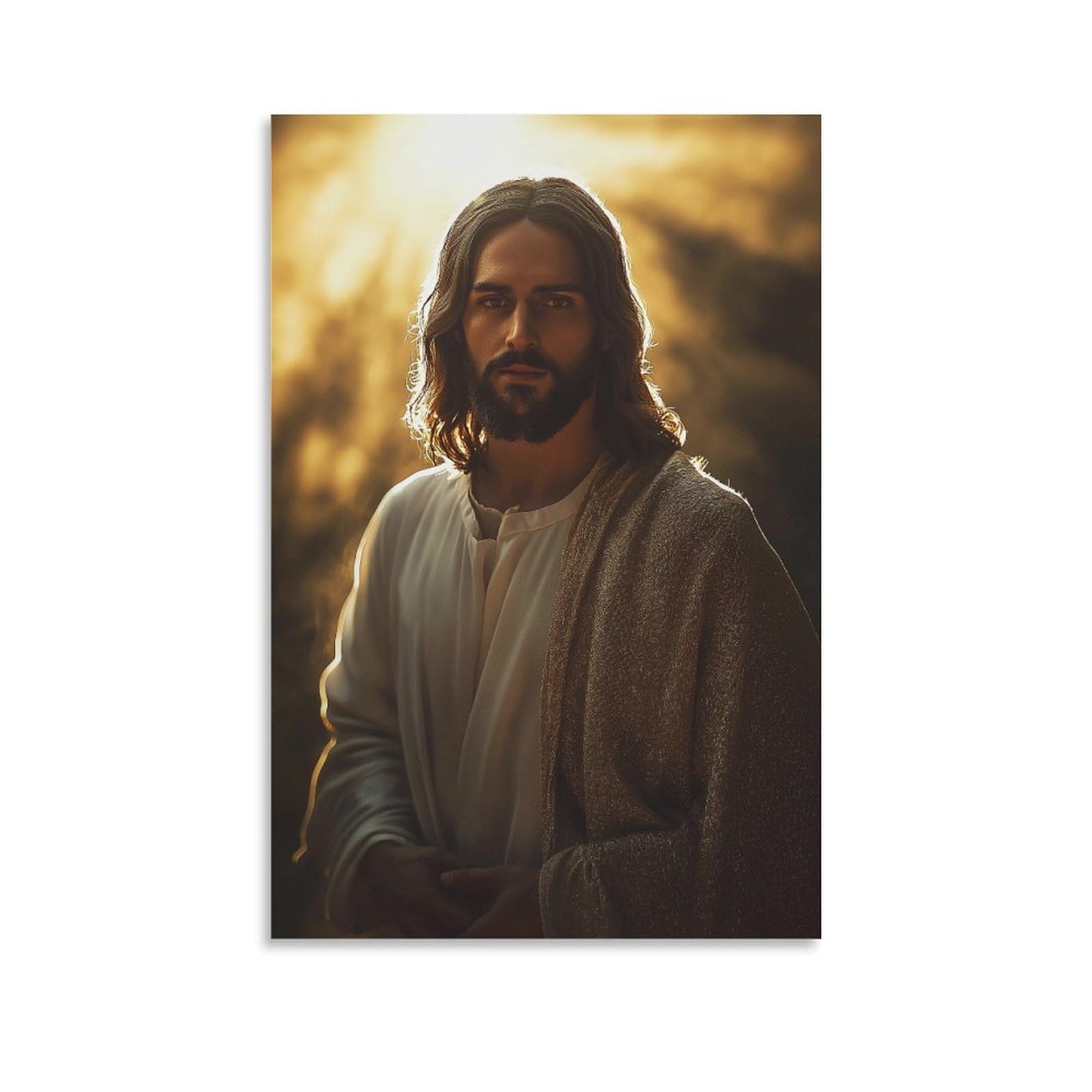 DHBANEIOK Jesus Art - Modern Giclee Canvas Prints Landscape Pictures Artwork Paintings on Canvas Wall Art for Home Office Decorations 08x12inch(20x30cm)