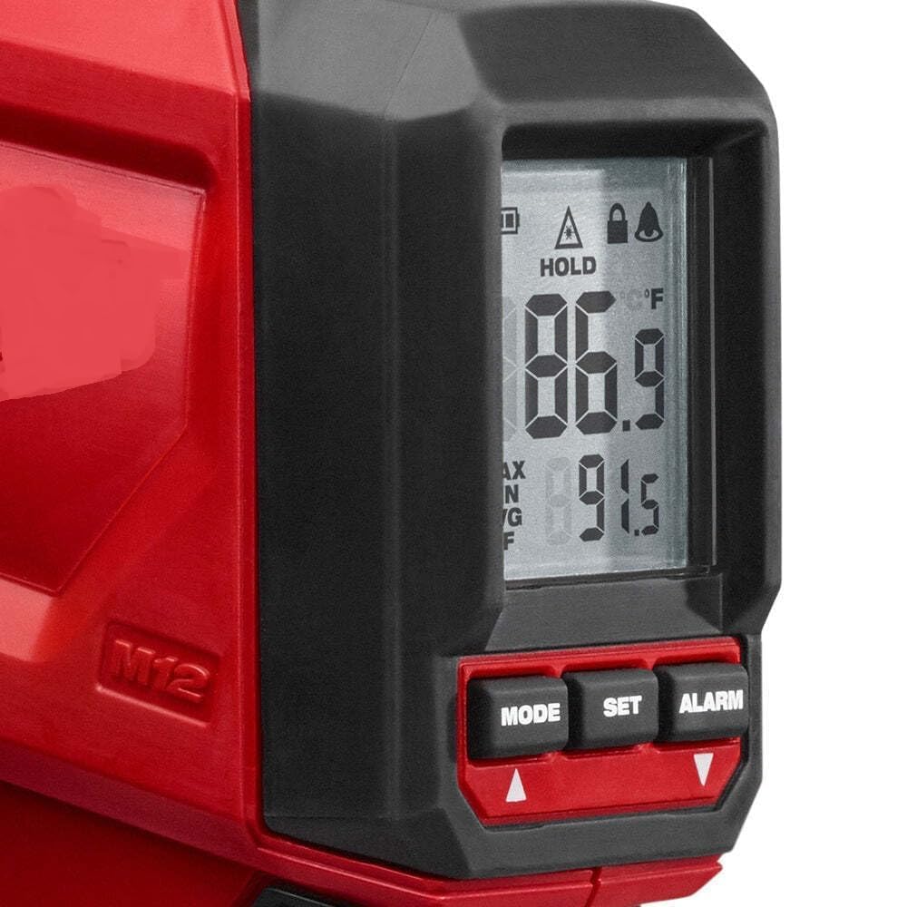 xokisde 2278-20 for Milwaukee M12 12V Lithium Ion Wireless 12:1 Infrared Temperature Gun (Tool Only)