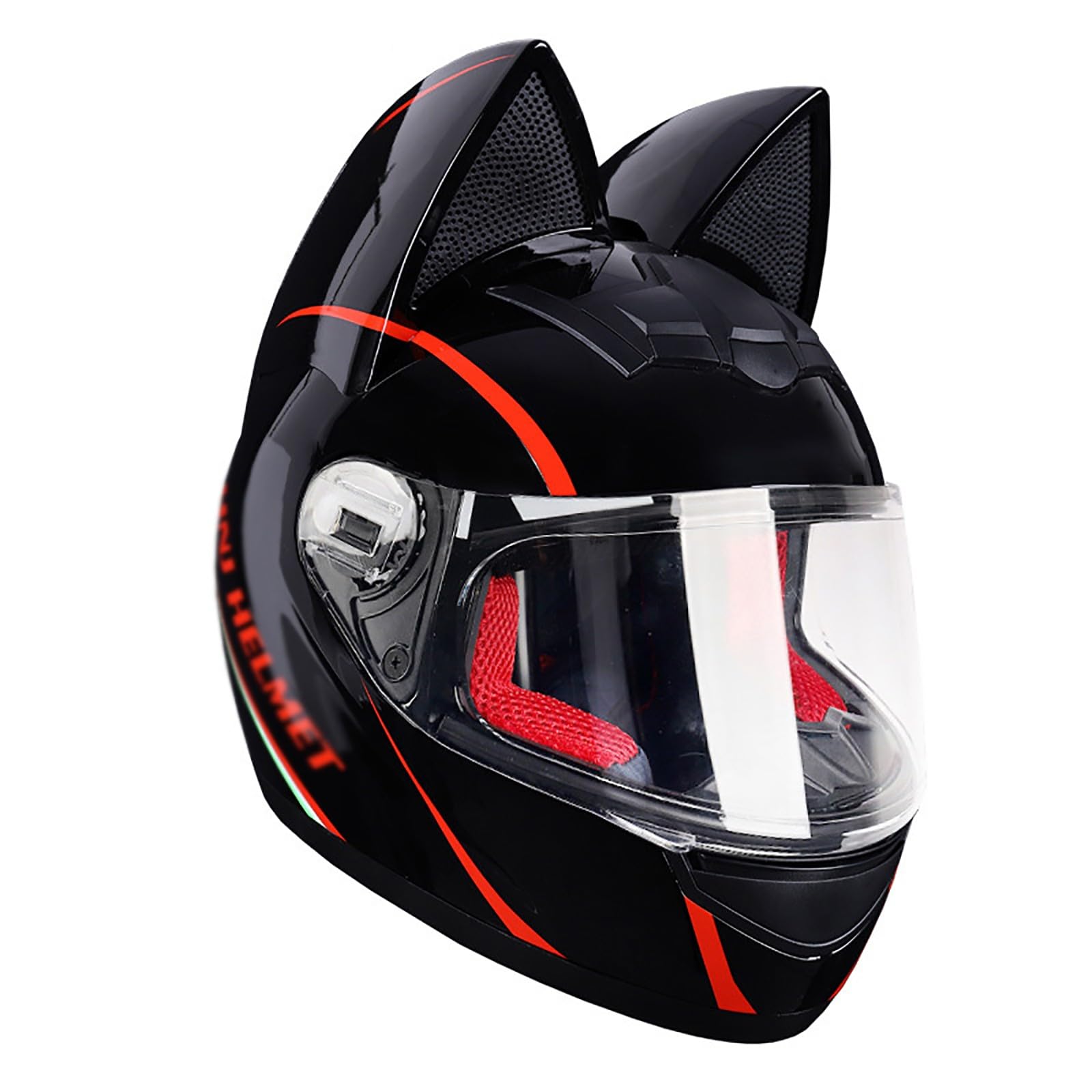Amazon.co.jp: オートバイヘルメット パーソナリティ 猫耳 フル