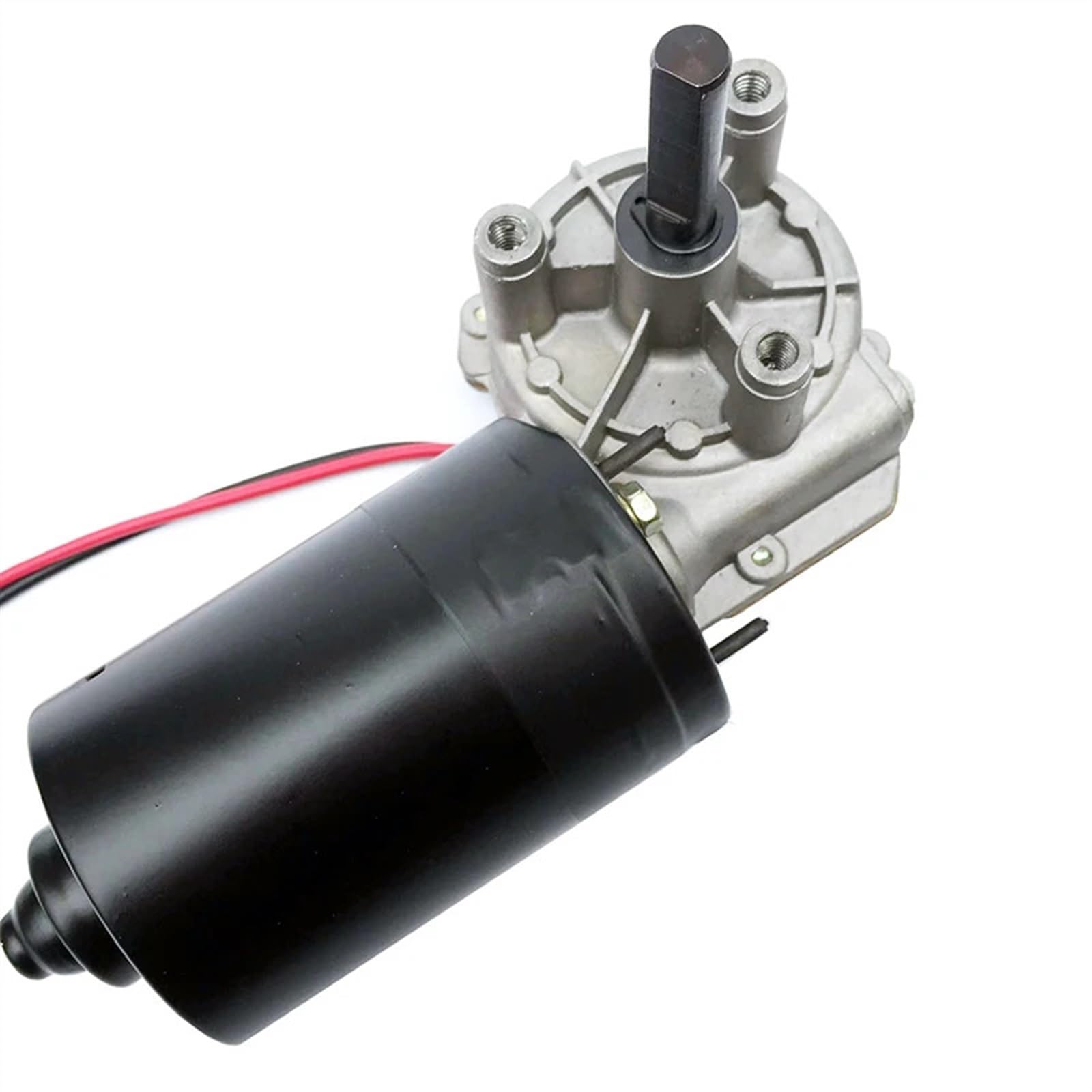Silnik przekładni ślimakowej DC 24 V 60W 10-410 obr/min, metalowa przekładnia, silnik o wysokiej i niskiej prędkości obrotowej do bram garażowych, bram rolowanych (200 obr./min)