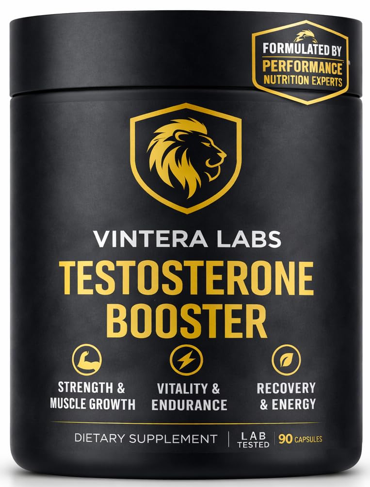 Testosterone Booster for Men Maximum Strength (3rd Party Lab Tested) Maca, Turkesterone, Tongkat Ali, Testosterone Supplement for Men Test Booster - Pills