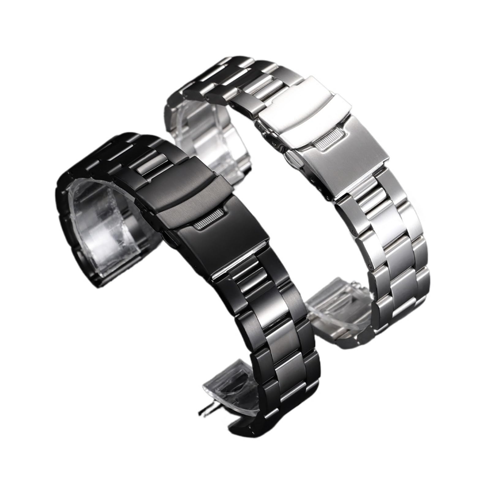 Bransoleta Męska Z Litej Stali Nierdzewnej, Pasek 20 Mm, 22, Metalowy Do Zegarka