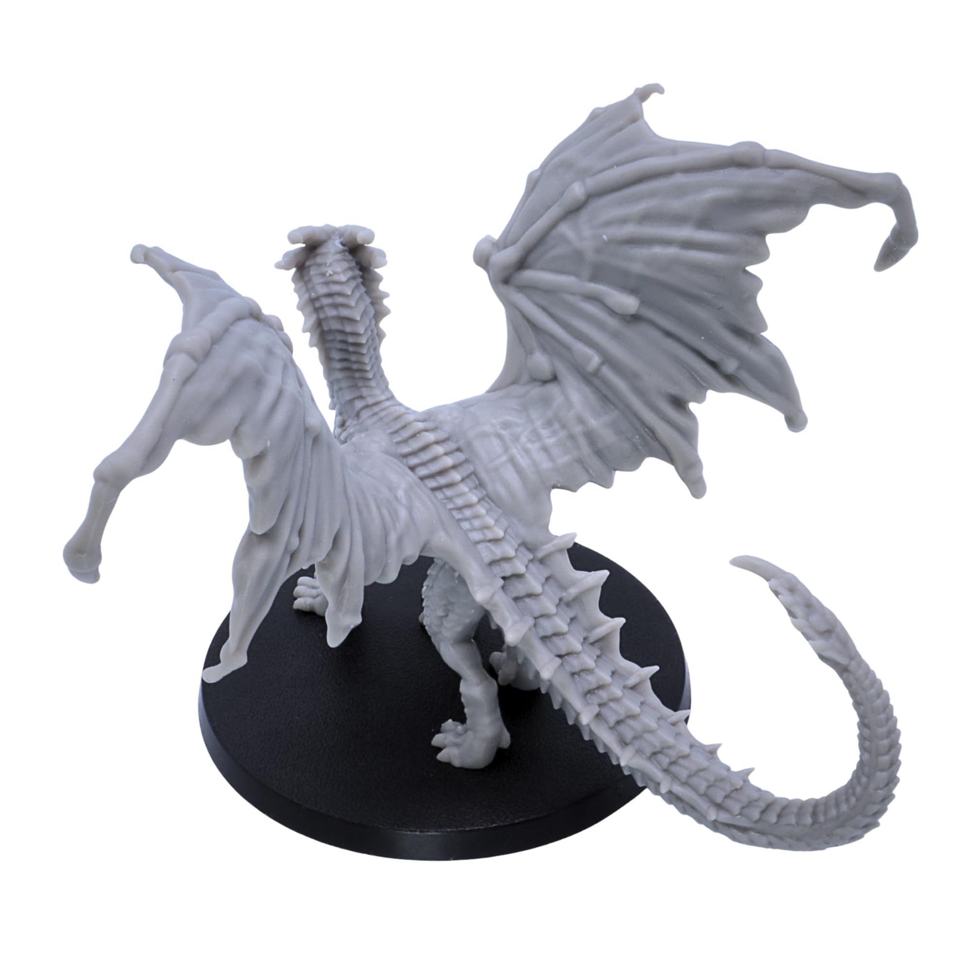 Dragon jaune – Miniature Fantasy Drake avec envergure de 110 mm | Miniatures épiques à l'échelle 32 mm | DND, Pathfinder, RPG, jeux de guerre | Modèle en résine non peinte | Collecteurs et joueurs
