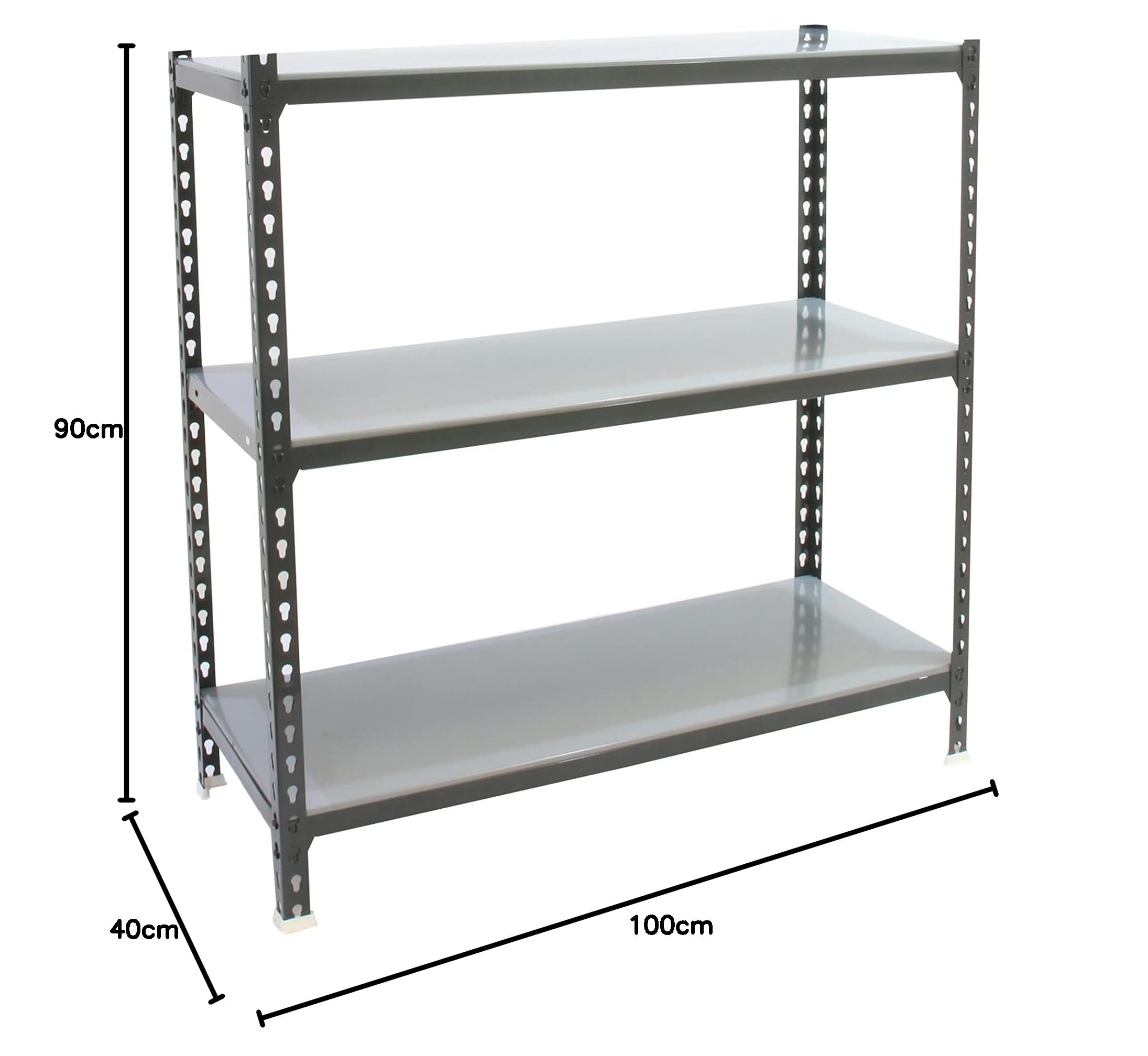 Image secondaire de Étagère Métallique Simon Rack 3 Niveaux - Charge Lourde 180 kg