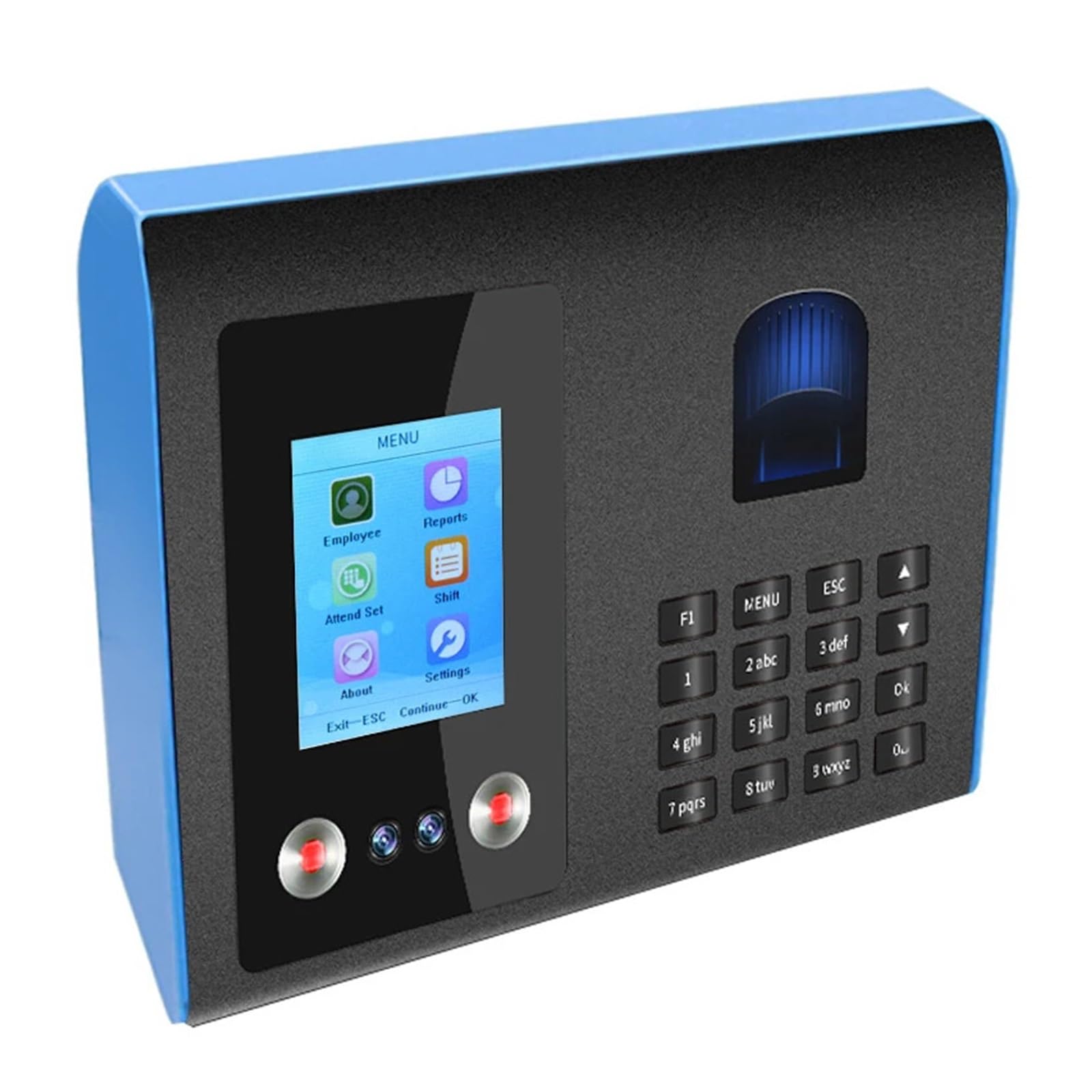 Rilevatore Presenze, FA01 Dispositivo macchina for di rilevazione presenze con impronte digitali e riconoscimento facciale biometrico